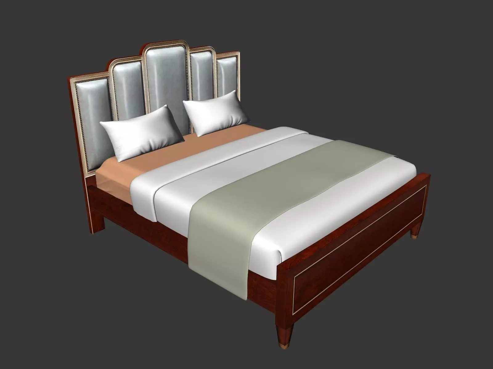 Bed furniture 3D model   3D model_0
