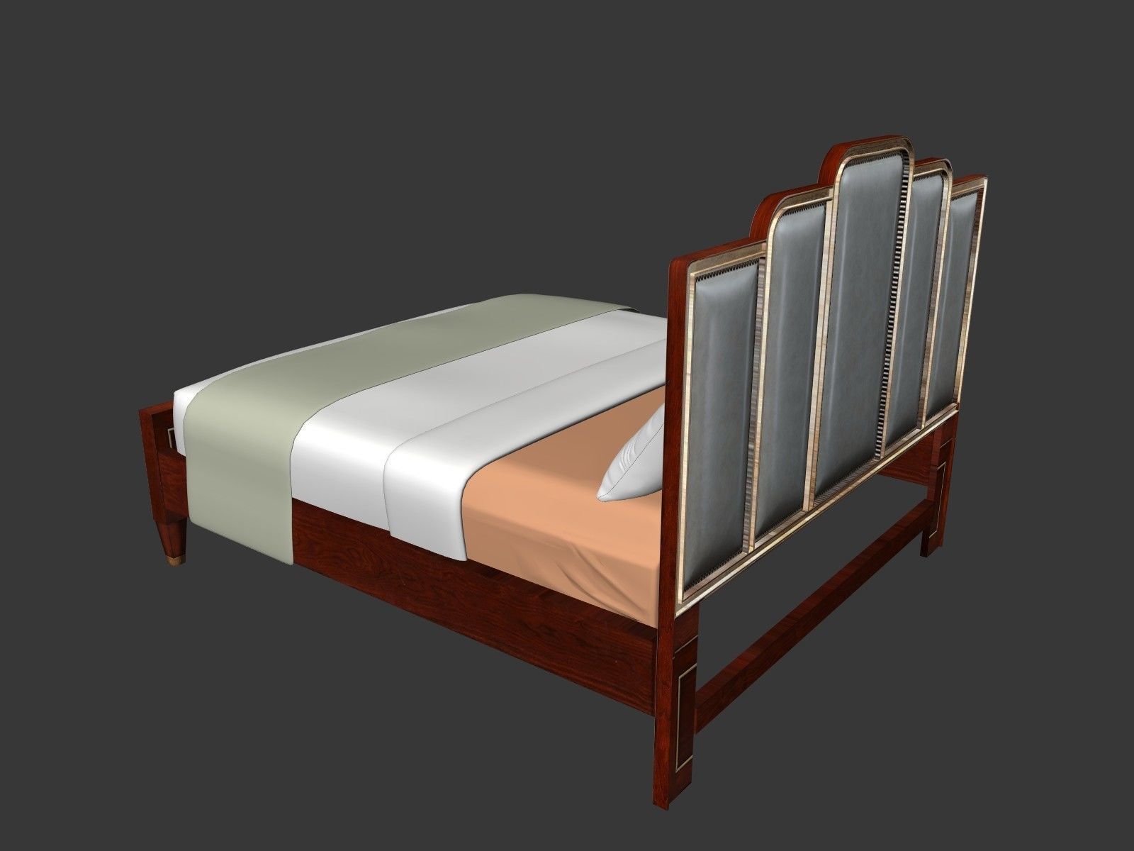 Bed furniture 3D model   3D model_5