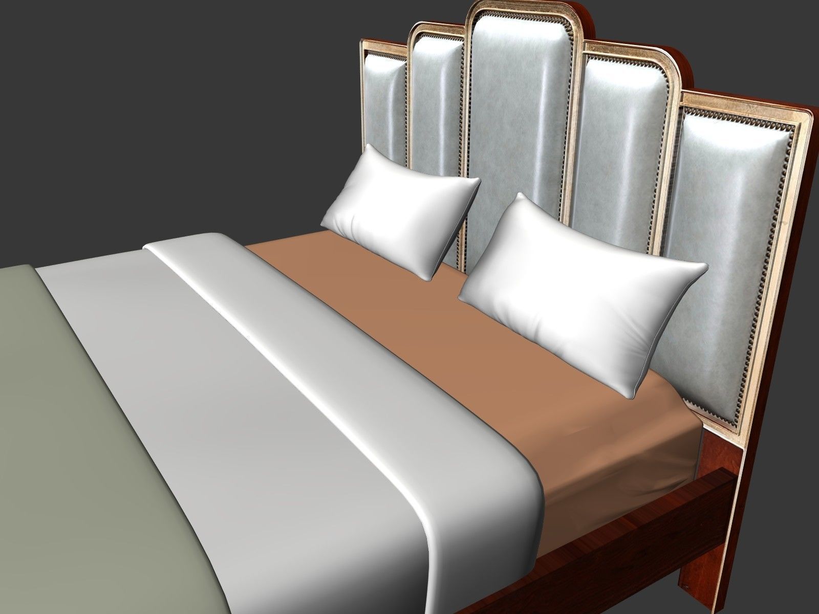 Bed furniture 3D model   3D model_7