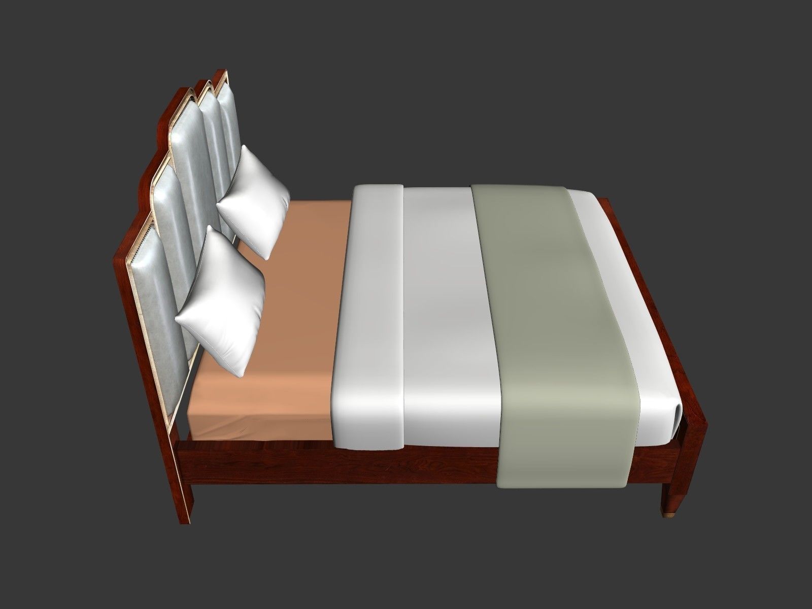 Bed furniture 3D model   3D model_1
