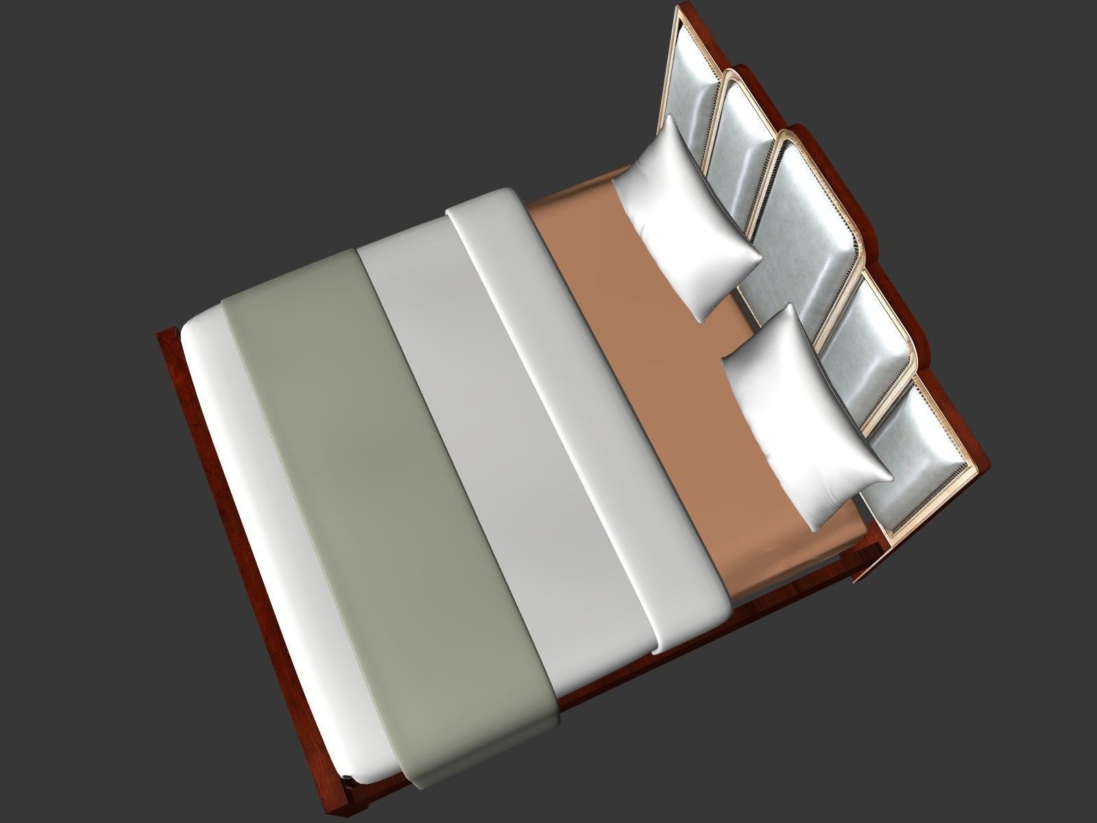 Bed furniture 3D model   3D model_6