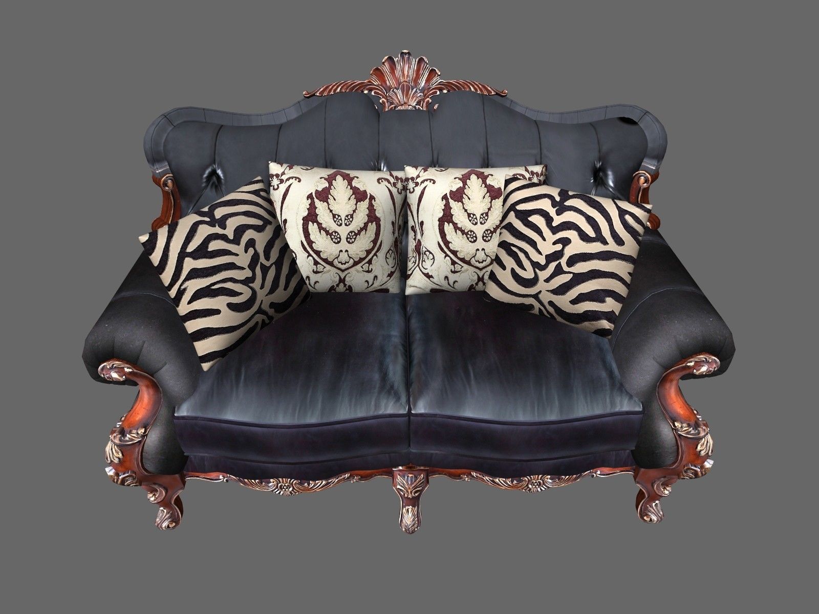 exquisite european classical sofa VR AR 3DModel 3D model_1