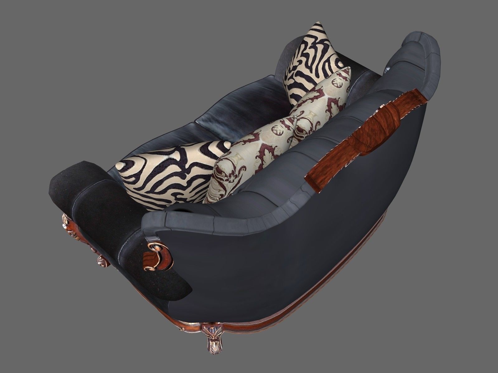 exquisite european classical sofa VR AR 3DModel 3D model_4