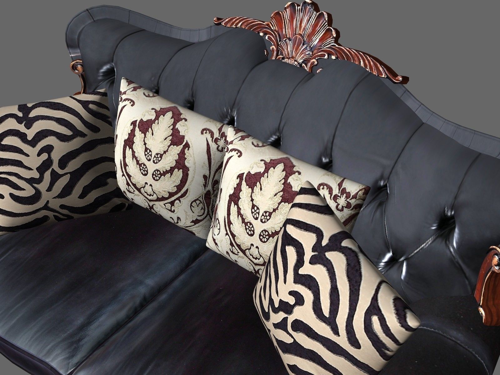 exquisite european classical sofa VR AR 3DModel 3D model_10