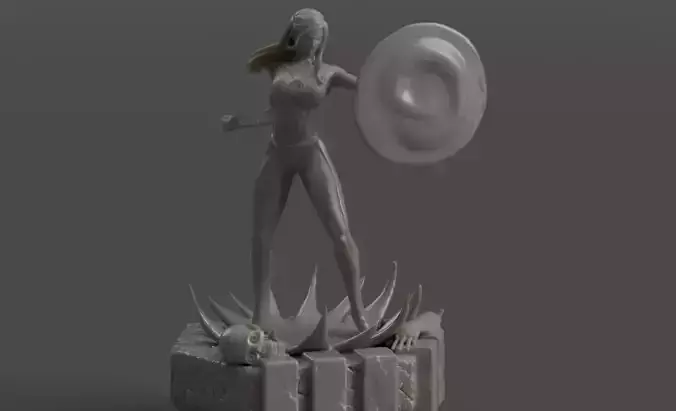 Fantastic 4 Invisible Woman  Sue by Davide Barbafrom discord 3D print model