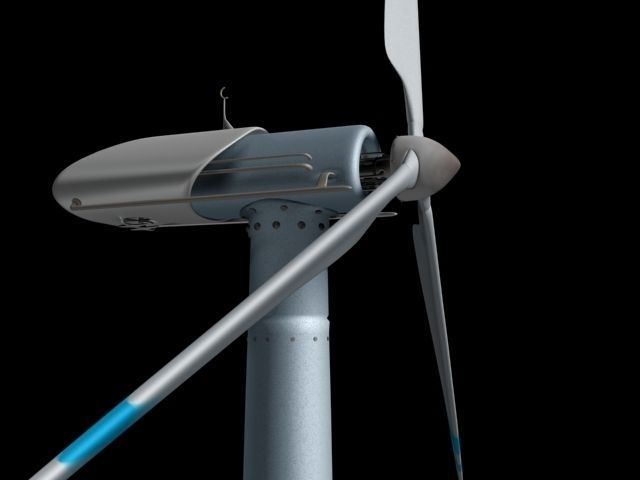 Electric Windmill 3D model_1