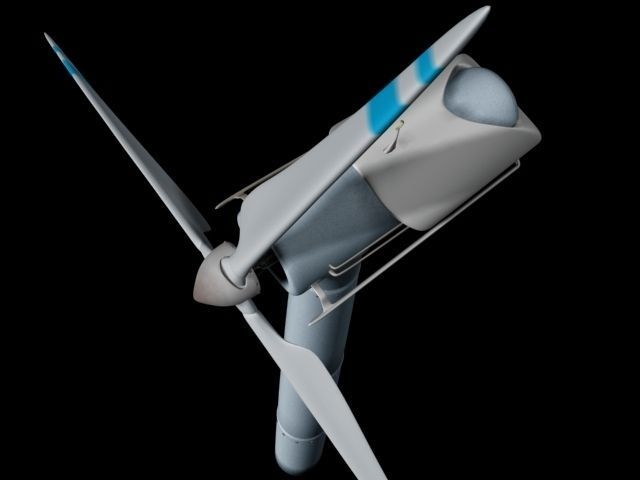 Electric Windmill 3D model_4