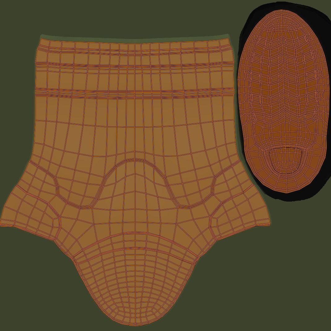 Rain Boots -- Textured Low-poly 3D model_3