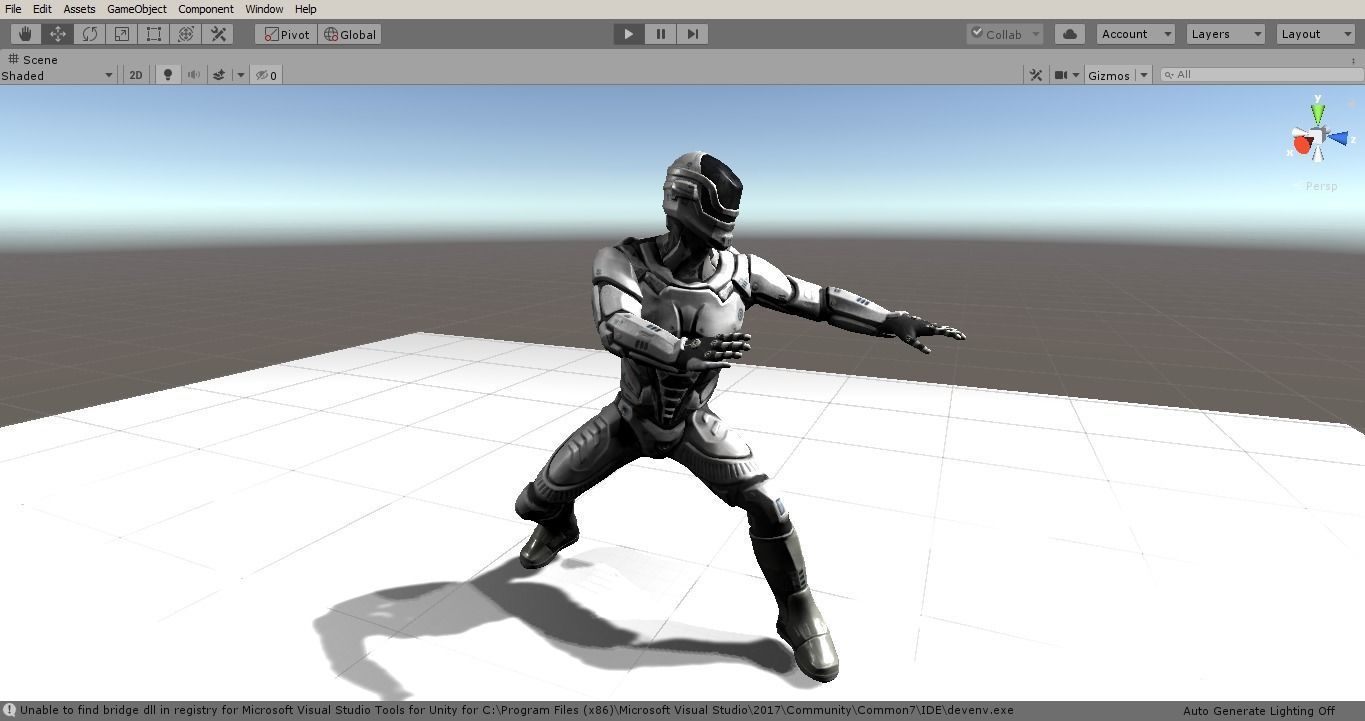 Sci-Fi Rigged Game Ready Character Low-poly 3D model_18