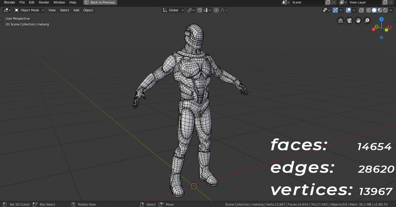 Sci-Fi Rigged Game Ready Character Low-poly 3D model_12