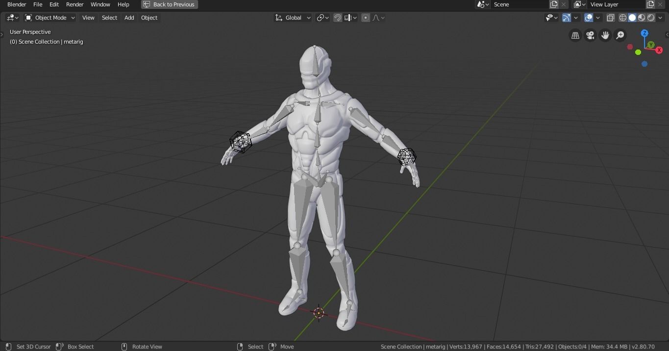 Sci-Fi Rigged Game Ready Character Low-poly 3D model_11