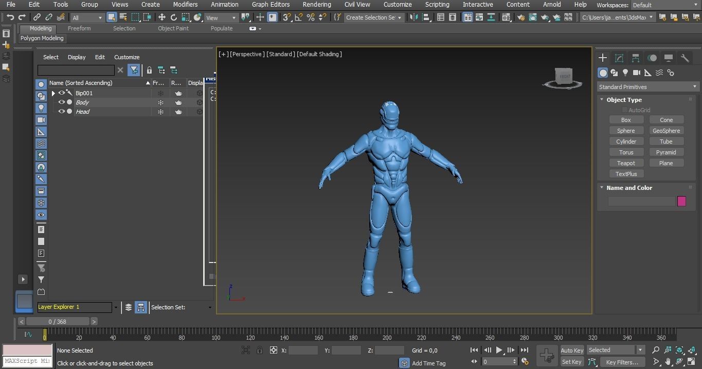 Sci-Fi Rigged Game Ready Character Low-poly 3D model_13