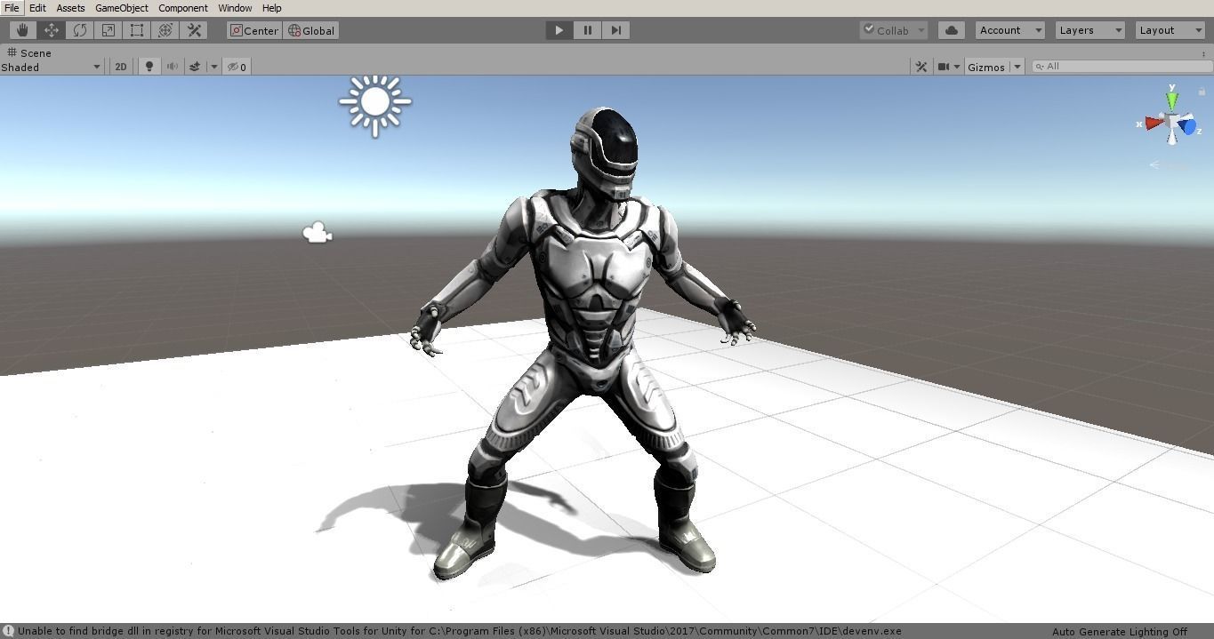 Sci-Fi Rigged Game Ready Character Low-poly 3D model_17