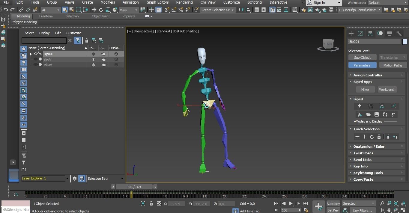 Sci-Fi Rigged Game Ready Character Low-poly 3D model_14