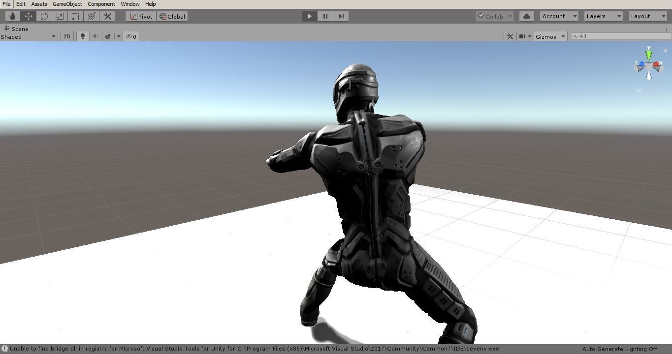 Sci-Fi Rigged Game Ready Character Low-poly 3D model_19