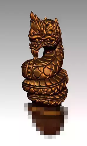 NAKA Amulet Snake Tiny  Chinese Zodiac Charm talisman