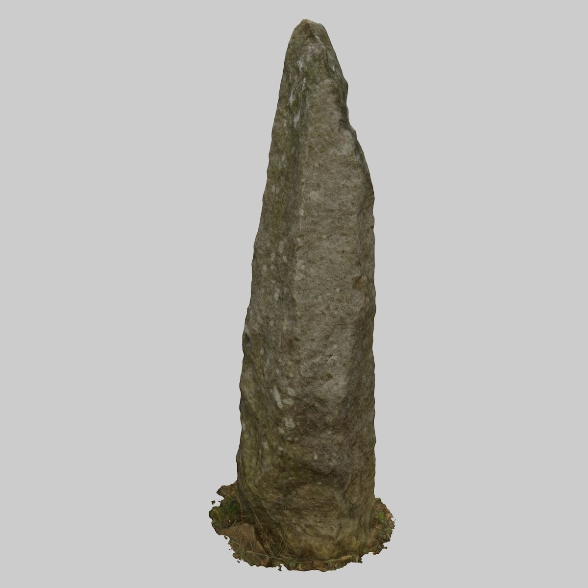 Medieval Vineyard Stone Bollard - High-Poly 3D Model Low-poly 3D model_5