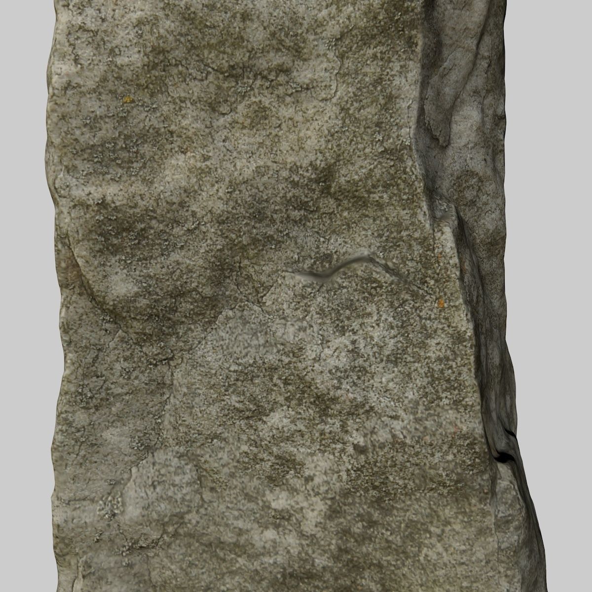 Medieval Vineyard Stone Bollard - High-Poly 3D Model Low-poly 3D model_11