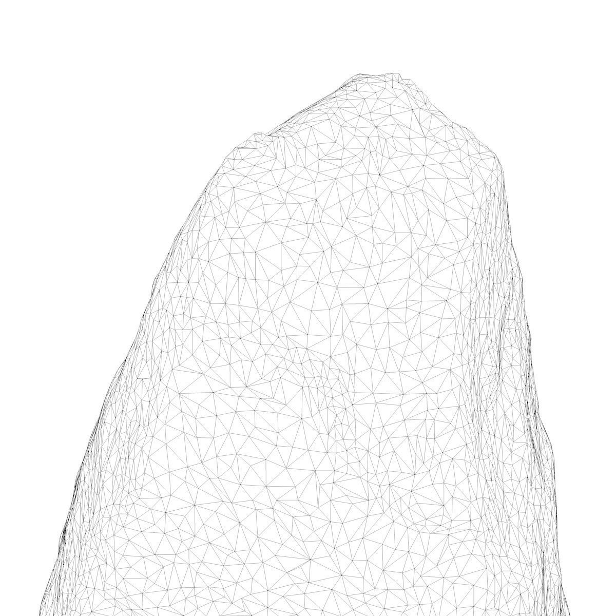 Medieval Vineyard Stone Bollard - High-Poly 3D Model Low-poly 3D model_10