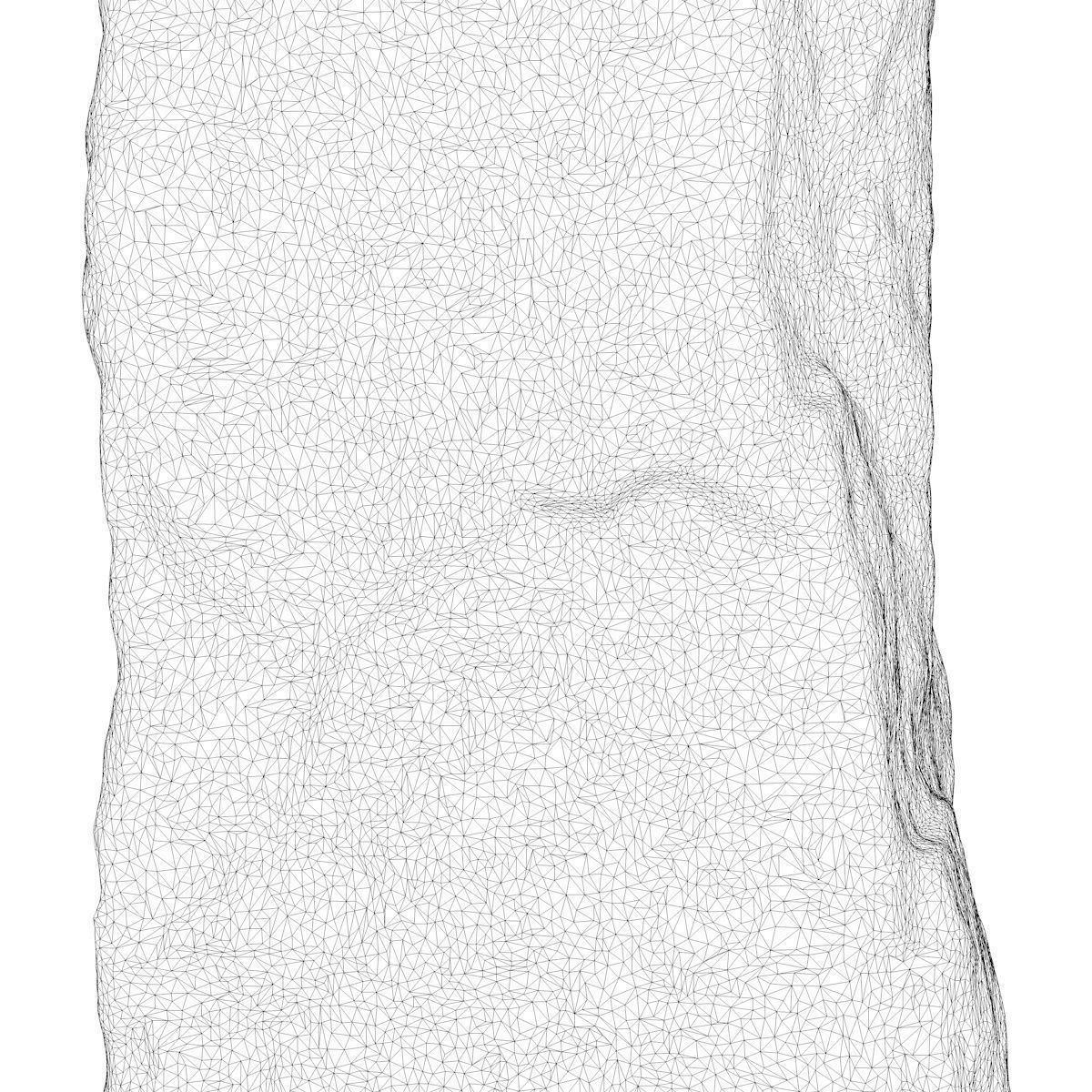 Medieval Vineyard Stone Bollard - High-Poly 3D Model Low-poly 3D model_12