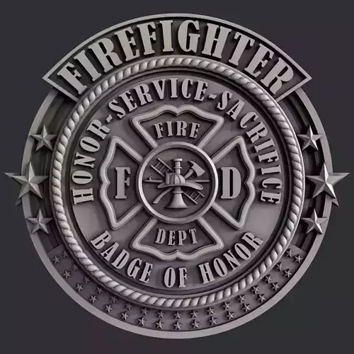 3d STL models for CNC router firefighter