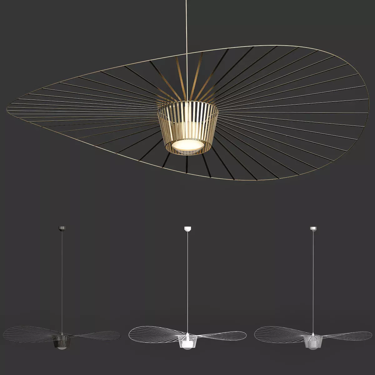 Petite Vertigo Ceiling Light by Constance Guisset 3D model_0