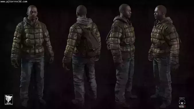 Survivor Realtime Low-poly 3D model