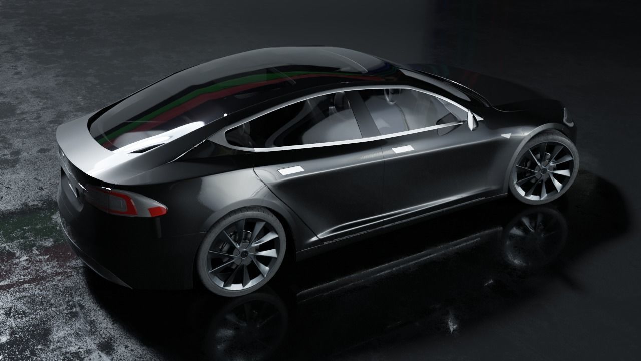 Tesla Model S All Colors High Quality Free 3D model_2