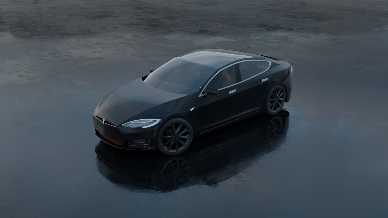 Tesla Model S All Colors High Quality Free 3D model_3