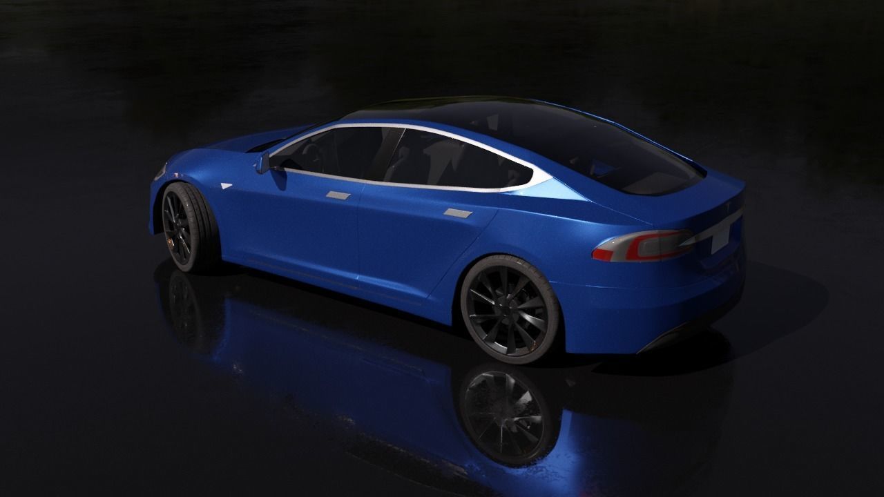 Tesla Model S All Colors High Quality Free 3D model_7