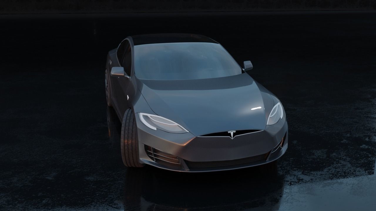 Tesla Model S All Colors High Quality Free 3D model_9
