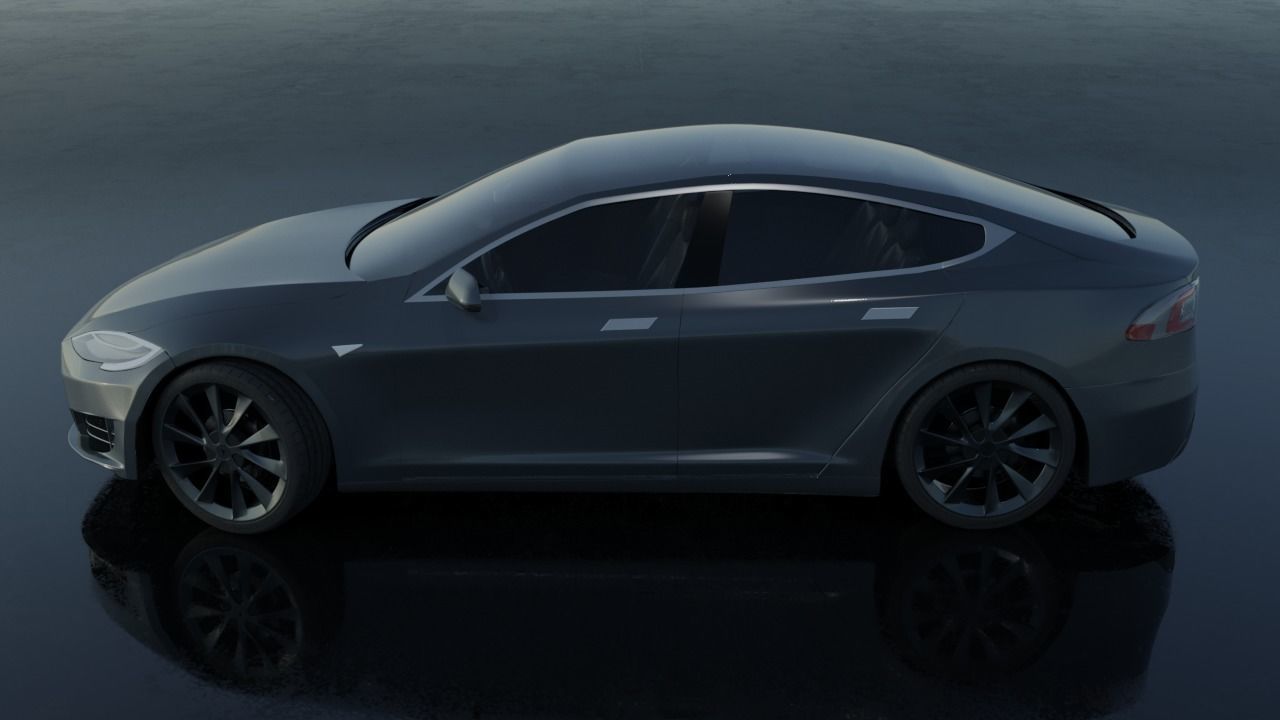 Tesla Model S All Colors High Quality Free 3D model_8