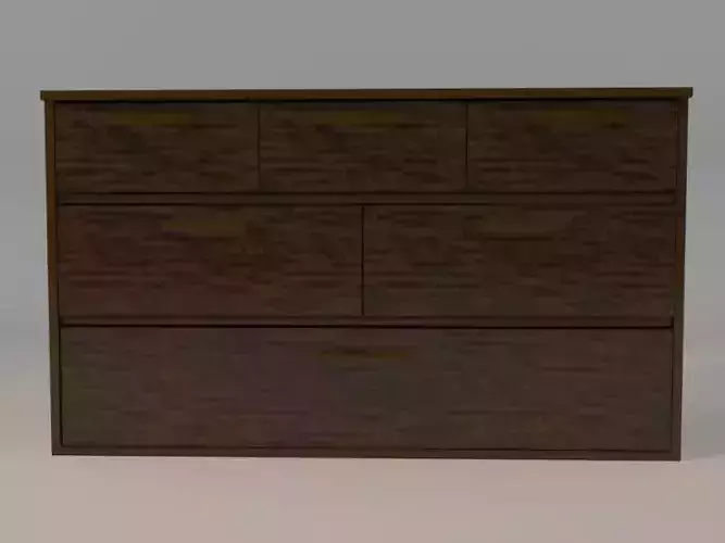 basic drawer low-poly