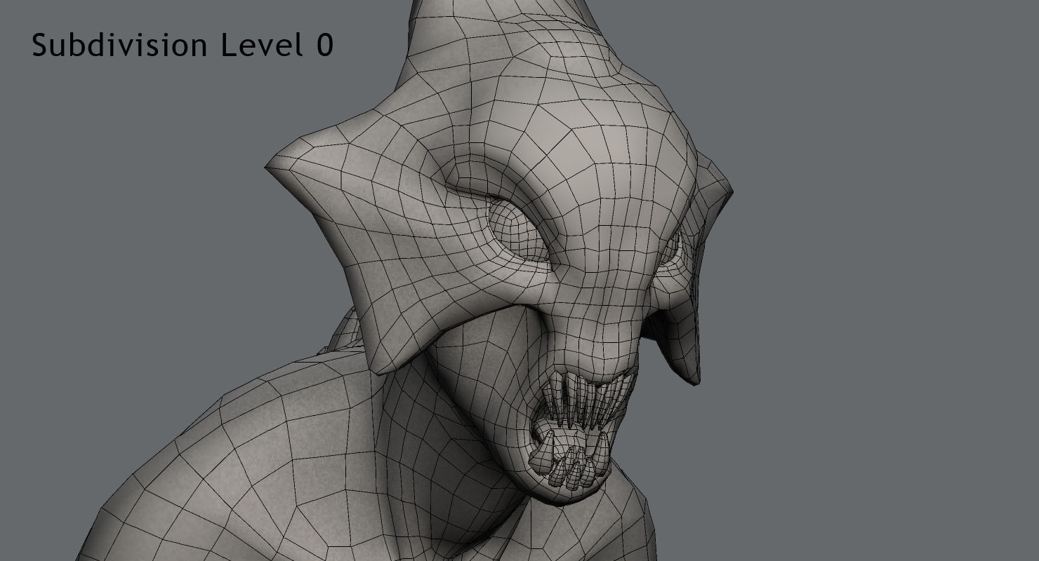 Creature alien Low-poly 3D model_13