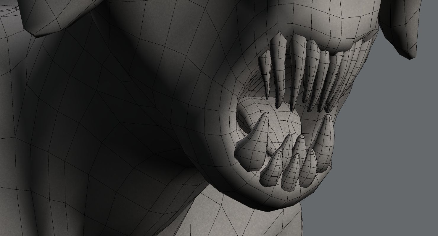 Creature alien Low-poly 3D model_16