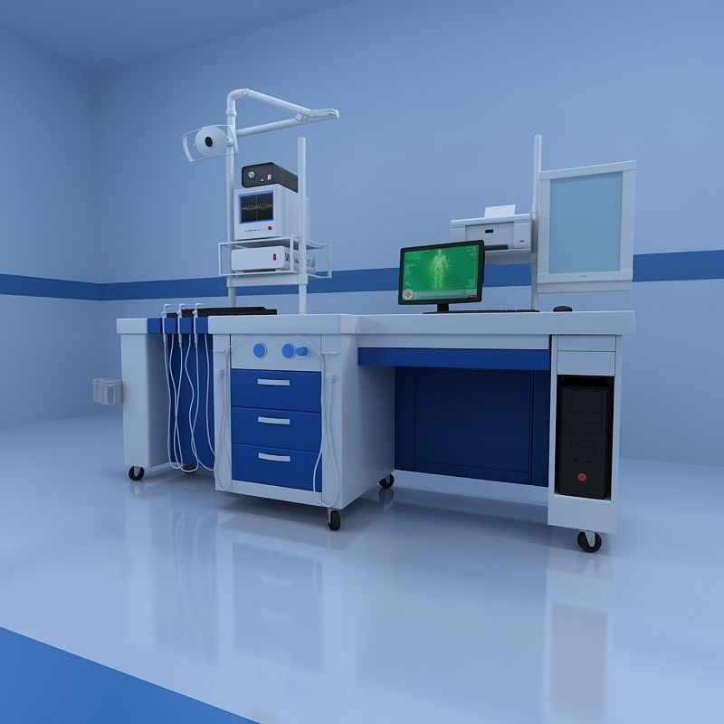 Hospital Hybrid Operating Room 3D model_12