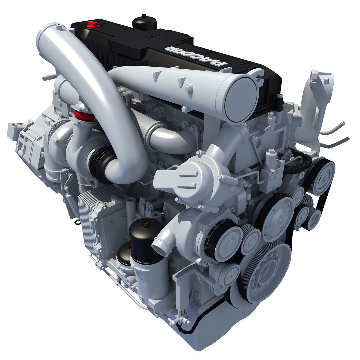 Peterbilt Kenworth DAF Engine PACCAR 3D model_5
