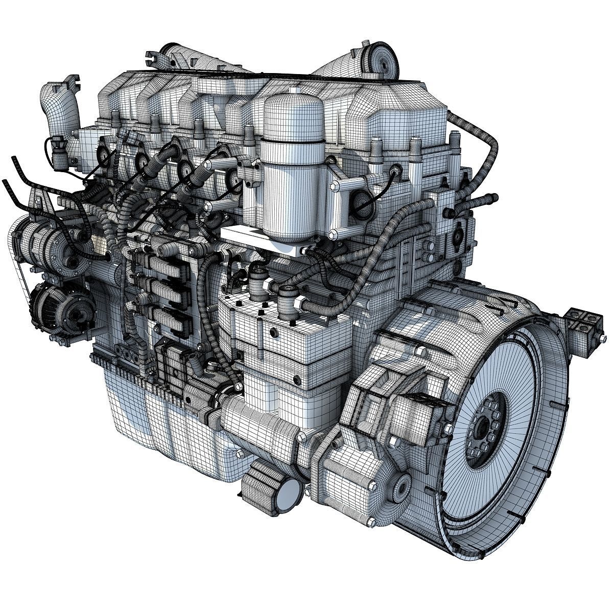 Peterbilt Kenworth DAF Engine PACCAR 3D model_13