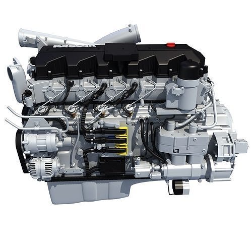 Peterbilt Kenworth DAF Engine PACCAR 3D model