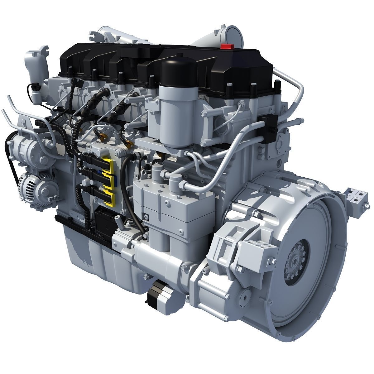 Peterbilt Kenworth DAF Engine PACCAR 3D model_2