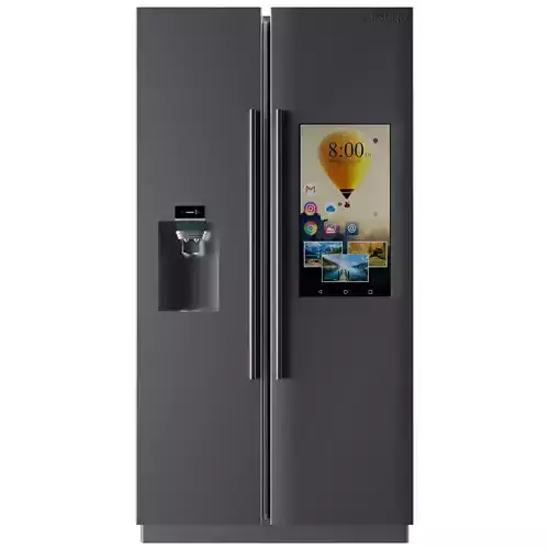 MODERN FRIDGE Free low-poly 3D model