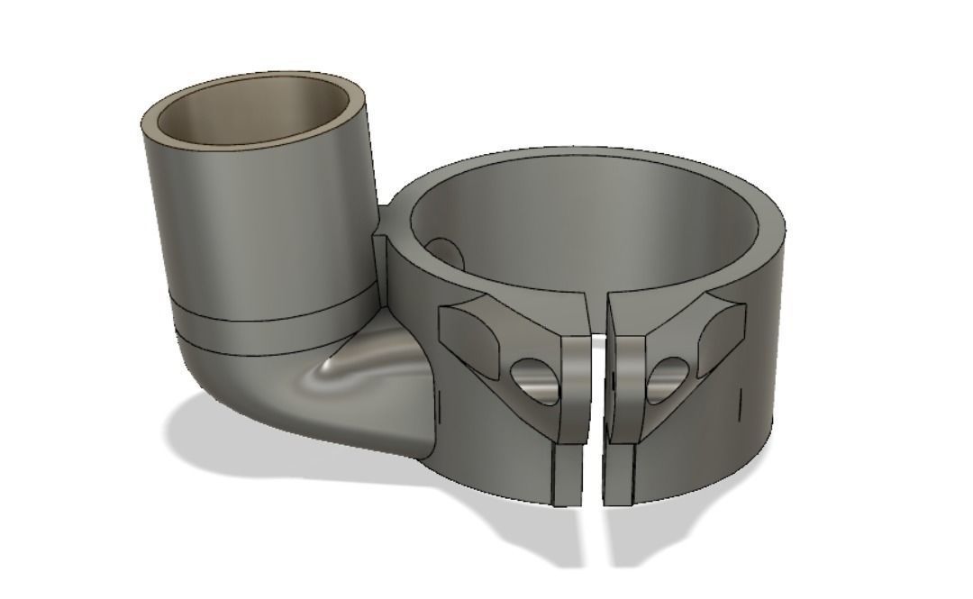 cnc vacuum attachment 65mm Free 3D print model_1