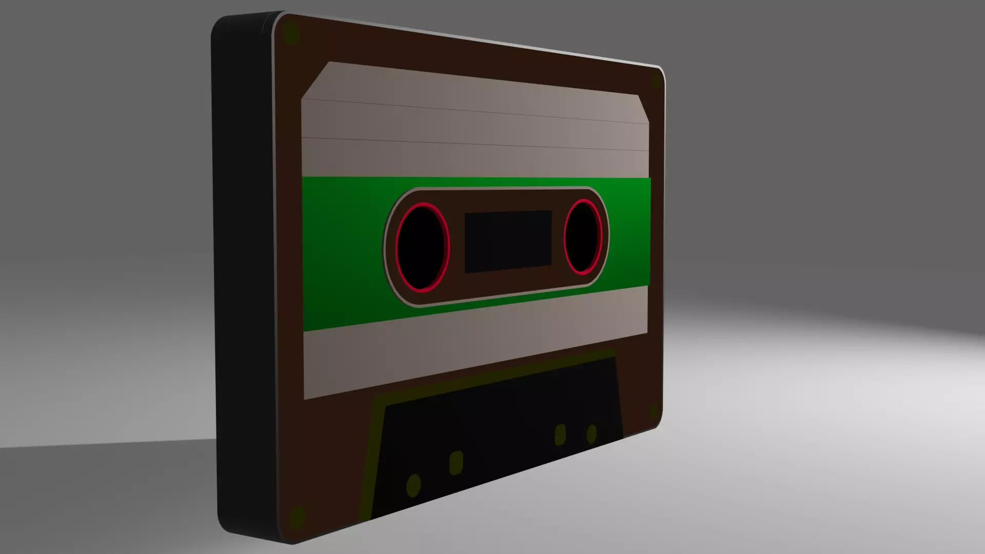 Cassette tape Free low-poly 3D model