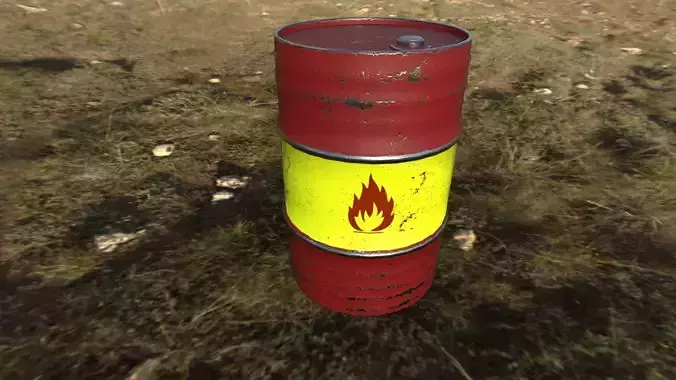 barrel  plus 4 different  PBR  texture
