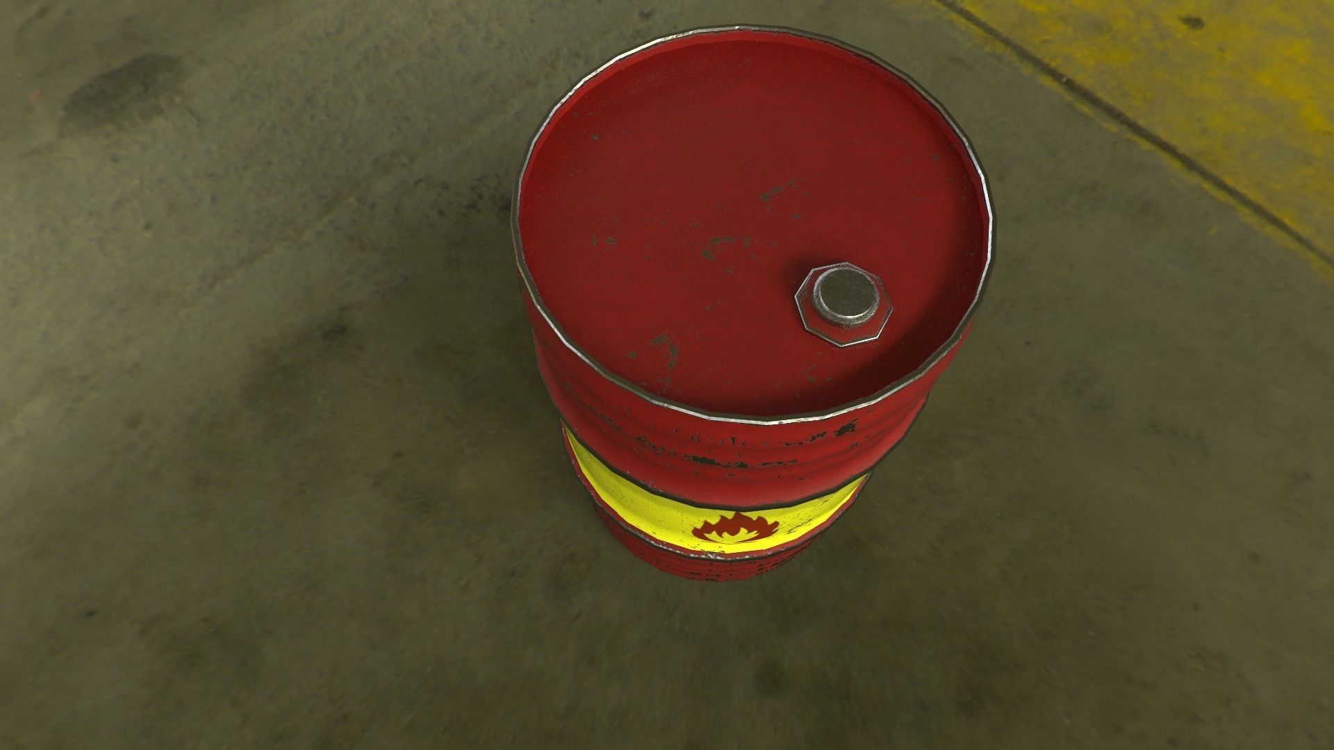 barrel  plus 4 different  PBR  texture Low-poly 3D model_3