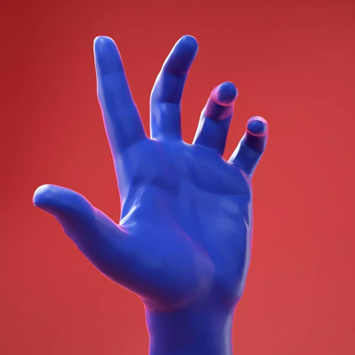 Male Hand 9 3D model