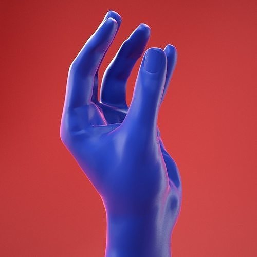 Male Hand 7 3D model