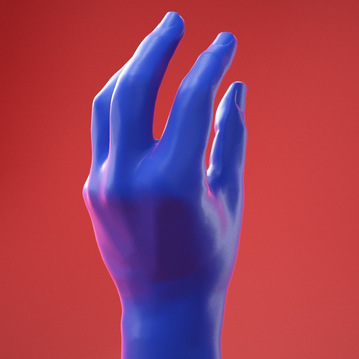 Male Hand 7 3D model_3