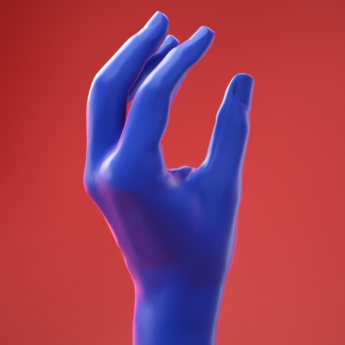Male Hand 7 3D model_2
