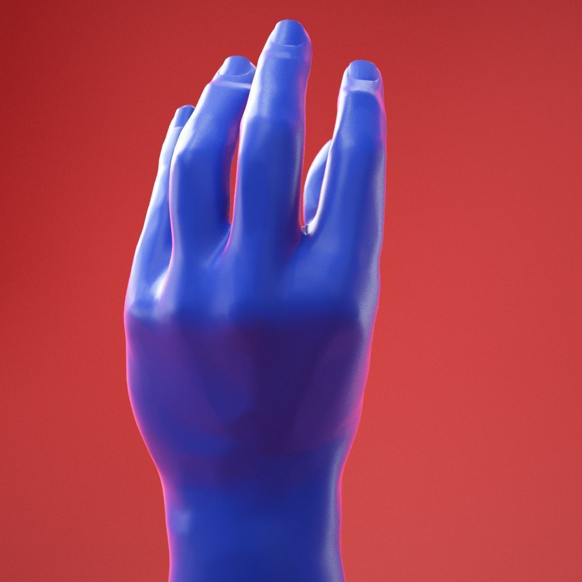 Male Hand 7 3D model_4
